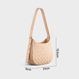  Túi Yuumy ( Thời trang nữ size 21 - Túi đeo vai da Seasand YN192K ) màu kem 