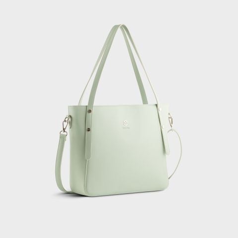 Túi xách da nữ công sở thời trang Yuumy Seasand YTX56XN màu xanh ngọc