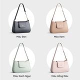  Túi Yuumy ( Thời trang nữ size 18 - Túi đeo chéo da Seasand YN182D ) màu đen 