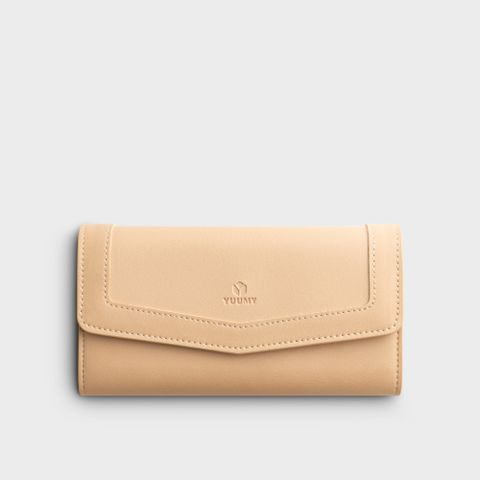 Ví Yuumy (Thời trang nữ cầm tay - Ví da Seasand YV32K) màu kem