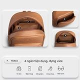  Balo Yuumy ( Thời trang nữ basic đựng vừa A4 - Balo da Liberal YBA55D ) màu đen 