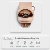  Balo Yuumy ( Thời trang nữ nắp gập - Balo da Seasand YBA48D ) màu đen 