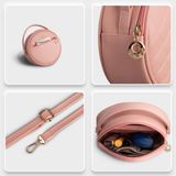  Túi Yuumy ( Thời trang nữ size 17 - Túi đeo chéo da Seasand YN129D ) màu đen 