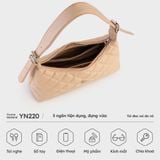 Túi Yuumy ( Thời trang nữ size 25 - Túi đeo vai da Seasand YN220K ) - Kem 