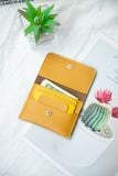  Ví Yuumy ( Thời trang nữ dáng cầm tay nhỏ gọn - Ví da YV12V ) màu vàng 