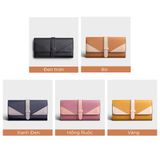  Ví Yuumy (  Thời trang nữ kiểu cầm tay-Ví da Seasand YV35D ) màu đen 