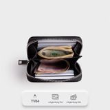  Ví Yuumy (  Thời trang nữ nhỏ gọn - Ví da Verein YV84D ) Màu đen 