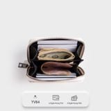 Ví Yuumy (  Thời trang nữ nhỏ gọn - Ví da Verein YV84T ) Màu trắng 