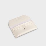  Ví Yuumy (  Thời trang nữ dáng dài - Ví da Verein YV94T ) màu trắng 