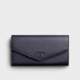  Ví Yuumy (  Thời trang nữ dáng dài - Ví da Seasand YV61X ) màu xanh đen 