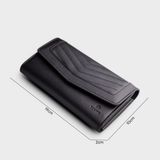  Ví Yuumy (  Thời trang nữ dáng dài - Ví da Seasand YV66D )  Màu đen 