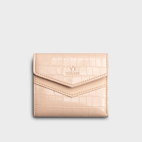 Ví da nữ dáng ngắn thời trang Yuumy Sesand YV88K màu kem