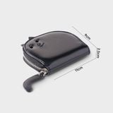  Ví Yuumy ( Thời trang nữ mặt mèo cute mini - Ví da Smooth YV113D ) - Đen 