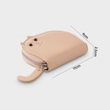  Ví Yuumy ( Thời trang nữ mặt mèo cute mini - Ví da Smooth YV113K ) - Kem 