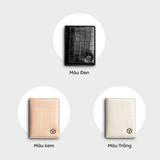  Ví Yuumy (  Thời trang nữ  nhỏ gọn - Ví da Verein YV83T ) Màu trắng 