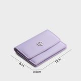  Ví Yuumy ( Thời trang nữ dáng ngắn nắp gập - Ví da Seasand YV100TM ) màu tím 