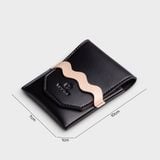  Ví Yuumy ( Thời trang nữ cỡ nhỏ - Ví da Seasand YV81D ) Màu đen 