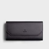  Ví Yuumy (  Thời trang nữ cầm tay dáng dài - Ví da Seasand YV76D )Màu đen 