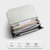  Ví Yuumy (  Thời trang nữ cầm tay dáng dài - Ví da YV76XN ) Xanh ngọc 