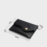  Ví Yuumy ( Thời trang nữ đựng namecard đa năng - Móc khóa da Seasand YMK24D ) - Đen 