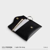  Ví Yuumy ( Thời trang nữ đựng namecard đa năng - Móc khóa da Seasand YMK24D ) - Đen 