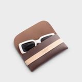  Ví Yuumy (Thời trang nữ tiện lợi đựng mắt kính - Ví da Ripple YV121N) màu nâu 
