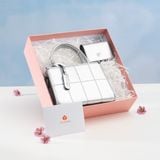  Túi Yuumy ( Thời trang nữ túi đeo chéo da + ví mini -  Bộ quà tặng túi xách Rạng Rỡ YHQ02BC ) - Bạc 