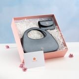  Hộp quà Nâng Niu - Bộ quà tặng túi xách Yuumy YHQ01DT màu đen ngọc trai 