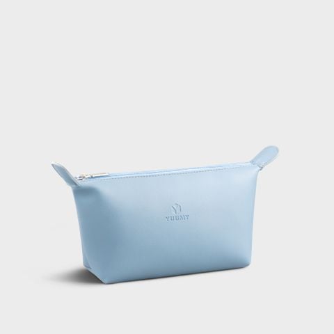 Túi Yuumy (Thời trang nữ đựng mỹ phẩm - Túi da Seasand YMP2XD) màu xanh dương