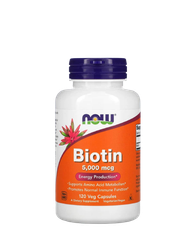 Now Foods Viên Uống Hỗ Trợ Mọc Tóc Biotin 5000mcg 120 Viên