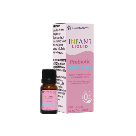 Henry Blooms Infant Liquid Dung Dịch Hỗ Trợ Hệ Tiêu Hóa, Bổ Sung Lợi Khuẩn Probiotic Colic Eaze 7.5ml