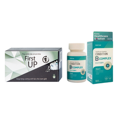 Combo Hauora First Up Và Kolmar B Complex Hỗ Trợ Tăng Cường Sức Khỏe Nam Giới, Giảm Mệt Mỏi Và Hỗ Trợ Thần Kinh