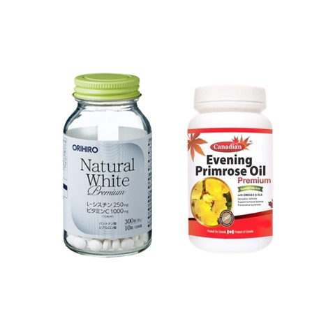 Combo Orihiro White Và David Health Hoa Anh Thảo Hỗ Trợ Trắng Da, Điều Hòa Nội Tiết