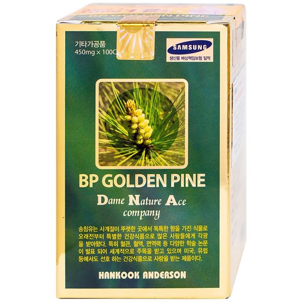 Bio Avenue BP Viên Uống Tinh Dầu Thông Đỏ Tăng Tuần Hoàn Máu Golden Pine 100 Viên