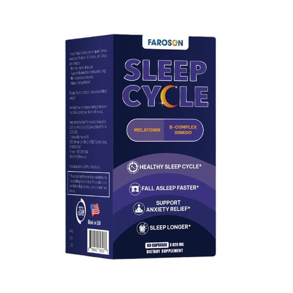 Faroson Viên Uống Ngủ Ngon Sleep Cycle Melatonin 3mg