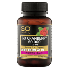Go Healthy Viên Uống Hỗ Trợ Đường Tiết Niệu GO Cranberry 60.000+ 30 Viên