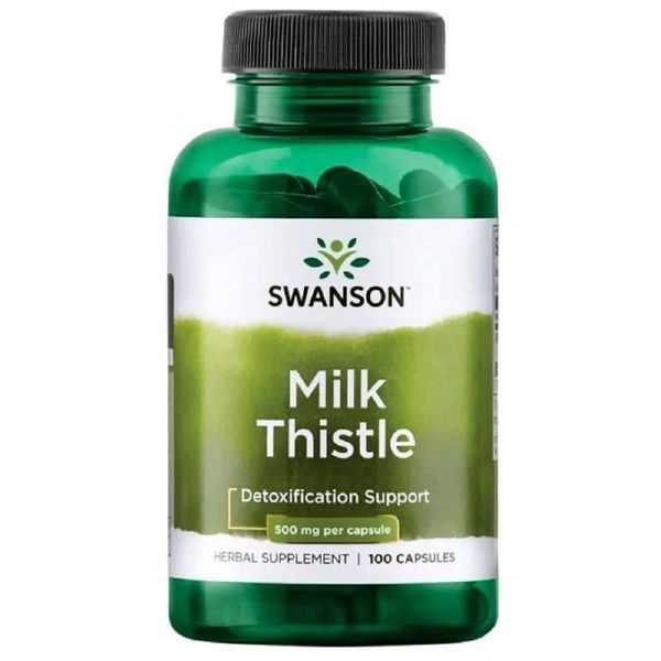 Swanson Viên Uống Giải Độc Gan Milk Thistle 500mg 100 Viên