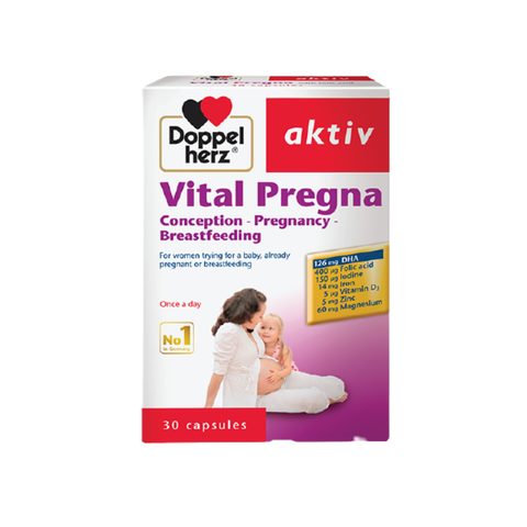 Doppelherz Viên Uống Hỗ Trợ Sức Khỏe Mẹ Bầu Vital Pregna 30 Viên