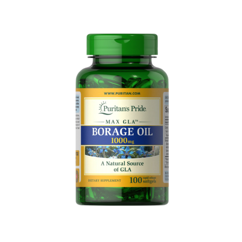 Puritan's Pride Viên Uống Tăng Cường Nội Tiết Dầu Hoa Lưu Ly Borage Oil 1000mg 100 Viên