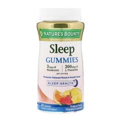 Nature’s Bounty Kẹo Dẻo Giúp Ngủ Ngon Sleep Health Gummies 60 Viên