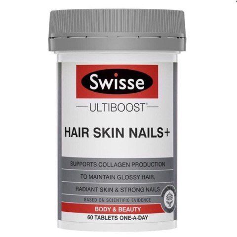 HẠN SỬ DỤNG 31/01/2022 - Swisse Viên Uống Cải Thiện Tóc/Da/Móng Ultiboost Hair Skin Nails 180 Viên