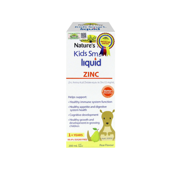 Nature's Way Kids Smart Liquid Zinc Bổ Sung Kẽm Cho Trẻ 200ml - Hạn Sử Dụng 30/06/2024