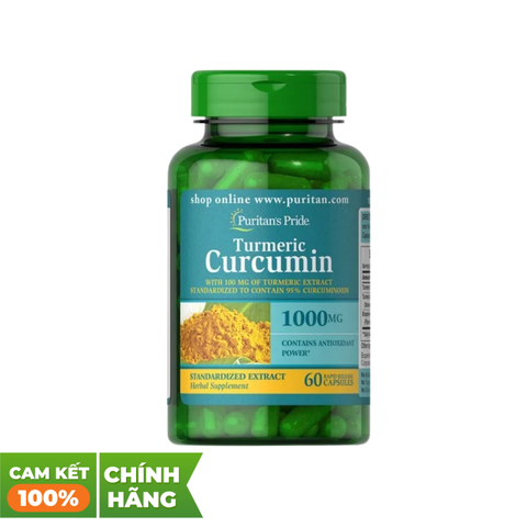 Puritan's Pride Tinh Chất Nghệ Curcumin 1000mg 60 Viên