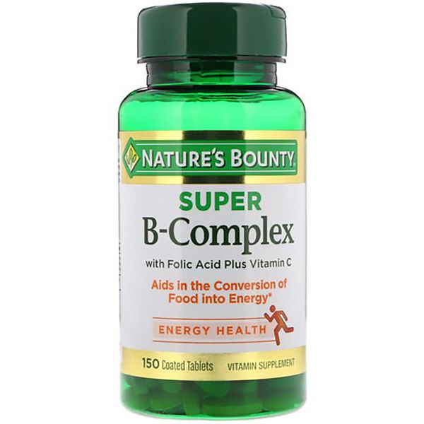 Nature’s Bounty Viên Uống Bổ Sung B-Complex With Folic Acid + Vit C 150 Viên