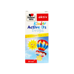 Doppelherz Siro Tăng Sức Đề Kháng Cho Trẻ Kinder Active D3 Drops 30ml