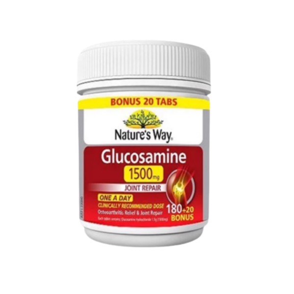 Nature’s Way Viên Uống Hỗ Trợ Khớp Glucosamine 1500mg 180 + 20 Viên