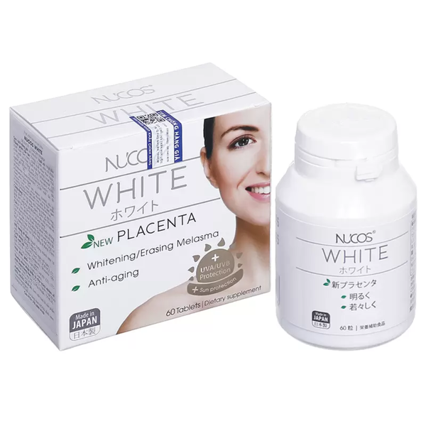 Nucos Viên Uống Trắng Da Chiết Xuất Nhau Thai Ngựa White Placenta 60 Viên