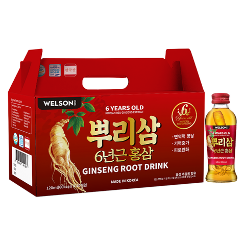 Welson Nước Uống Hồng Sâm Củ Ginseng Root Drink 10 Chai