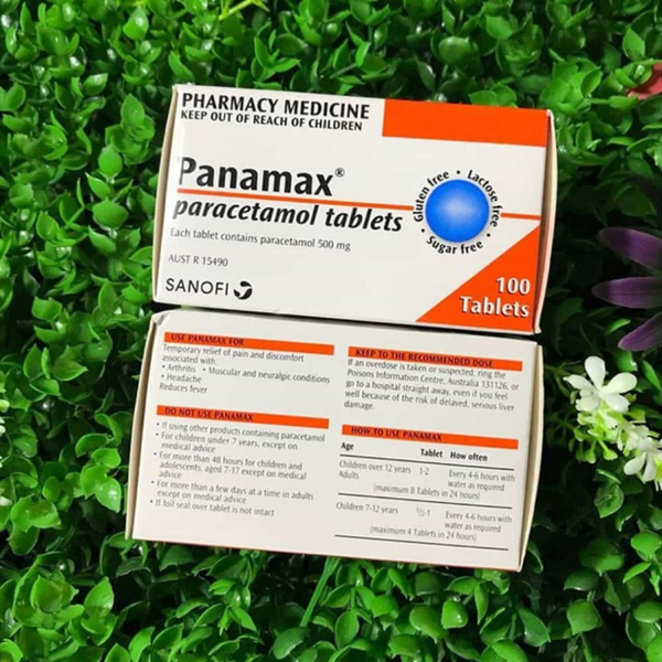 Panamax Viên Uống Hỗ Trợ Giảm Đau 500mg Paracetamol 100 Viên