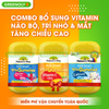 COMBO Bổ Sung Vitamin Tổng Hợp - Não Bộ, Trí Nhớ & Mắt - Tăng Chiều Cao Nature's Way 60 Viên